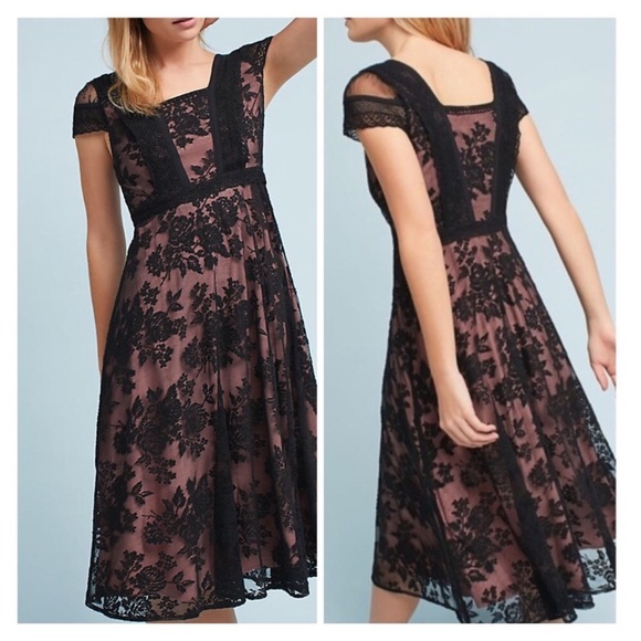 Anthropologie Dresses & Skirts - Moulinette Soeurs Malia Black Lace Dress Sz 12